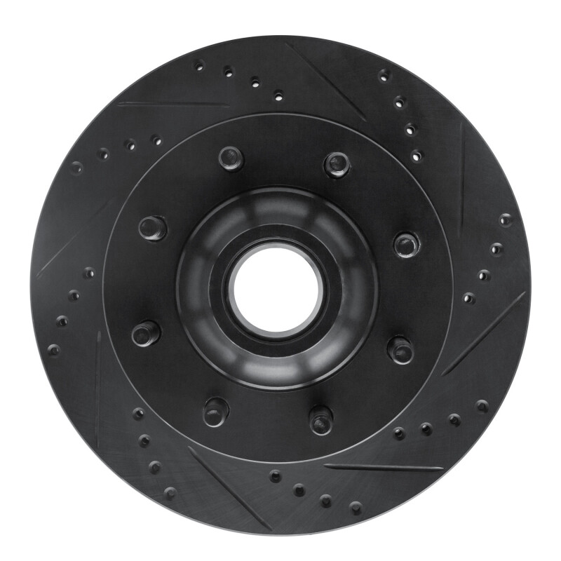 Ford F-250 Super Duty Brake Rotor (1) - Front Right - R1 Concepts - Drilled & Slotted - Black - `99-`02 Ford F-250 Super Duty Brake Rotor (1) - Front Right - R1 Concepts - Drilled & Slotted - Black - `99-`02